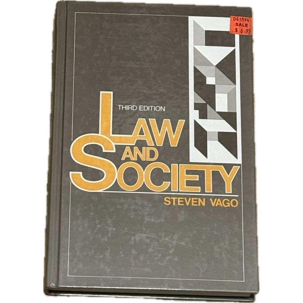 Law and Society Hardcover‎ by Steven Vago